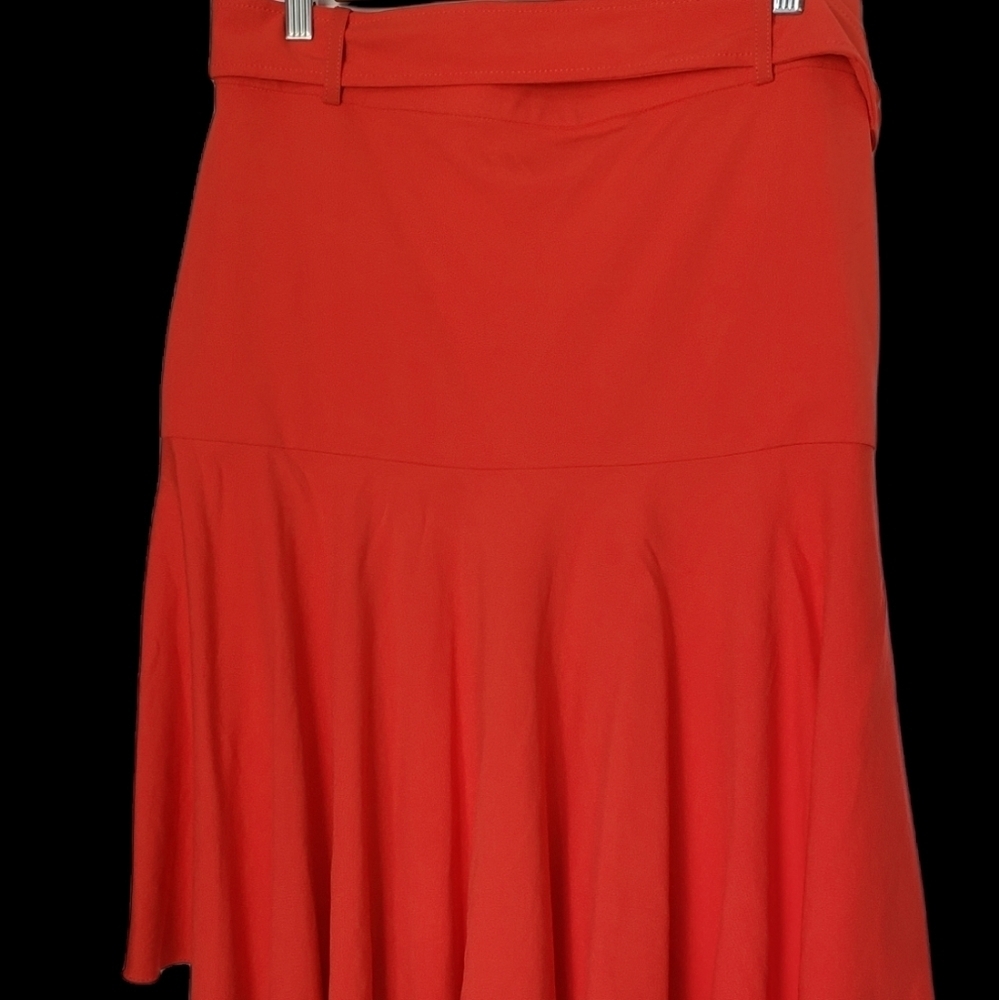 Ann Taylor red Assimetrical skirt size 10 - Picture 4 of 17
